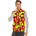 Men s High Neck Button Up Puffer Vest 