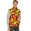 Men s High Neck Button Up Puffer Vest 