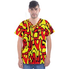 Men s V-Neck Scrub Top 