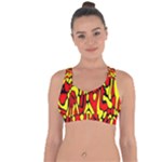 RBY 127 Cross String Back Sports Bra