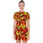RBY 127 Drop Hem Mini Chiffon Dress