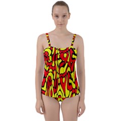 Twist Front Tankini Set 