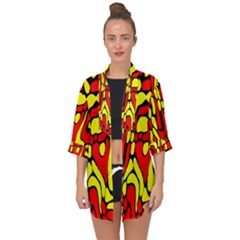 Open Front Chiffon Kimono 