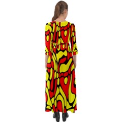 Button Up Boho Maxi Dress 