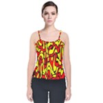 RBY 127 Velvet Spaghetti Strap Top