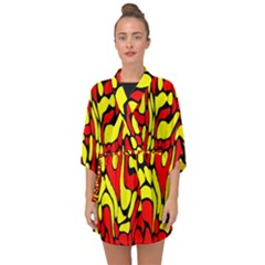 Half Sleeve Chiffon Kimono 