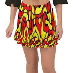 Fishtail Mini Chiffon Skirt 