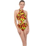 RBY 127 Halter Side Cut Swimsuit