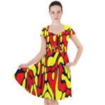 RBY 127 Cap Sleeve Midi Dress