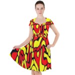 RBY 127 Cap Sleeve Midi Dress With Pockets