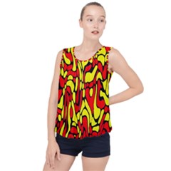 Bubble Hem Chiffon Tank Top 