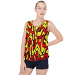 RBY 127 Bubble Hem Chiffon Tank Top