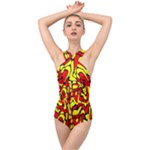 RBY 127 Cross Front Low Back Swimsuit