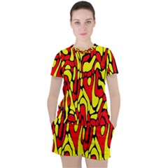 Women s Mesh T-Shirt and Shorts Set 