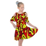 RBY 127 Kids  Shoulder Cutout Chiffon Dress