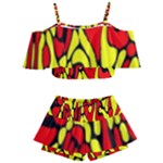 RBY 127 Kids  Off Shoulder Skirt Bikini