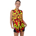 RBY 127 Sleeveless Chiffon Button Shirt