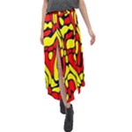 RBY 127 Velour Split Maxi Skirt