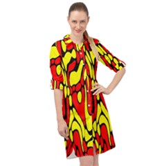 Long Sleeve Mini Shirt Dress 
