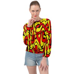 Banded Bottom Chiffon Top 