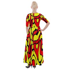 Half Sleeves Maxi Dress 