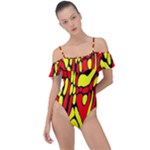 RBY 127 Frill Detail One Piece Swimsuit