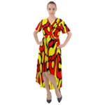 RBY 127 Front Wrap High Low Dress