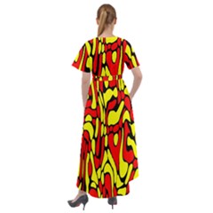 Front Wrap High Low Dress 