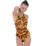 RBY 127 Plunge Cut Halter Swimsuit