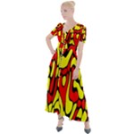 RBY 127 Button Up Short Sleeve Maxi Dress