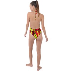 Backless Halter One Piece Swimsuit 