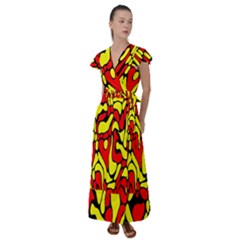 Flutter Sleeve Maxi Dress 