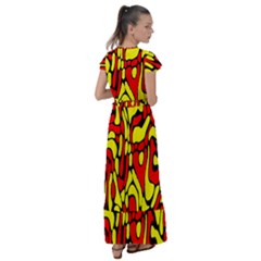 Flutter Sleeve Maxi Dress 