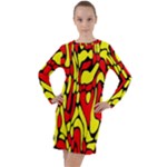 RBY 127 Long Sleeve Hoodie Dress