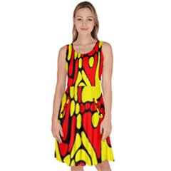 Knee Length Skater Dress With Pockets 