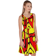 Knee Length Skater Dress With Pockets 