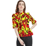RBY 127 Frill Neck Blouse