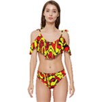RBY 127 Ruffle Edge Tie Up Bikini Set	