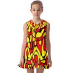RBY 127 Kids  Pilgrim Collar Ruffle Hem Dress