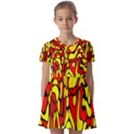 RBY 127 Kids  Short Sleeve Pinafore Style Dress