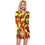 RBY 127 Long Sleeve Satin Robe