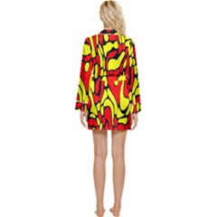 Long Sleeve Satin Robe 
