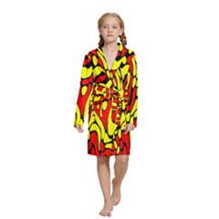 RBY 127 Kids  Long Sleeve Velvet Lounge Robe from ArtsNow.com