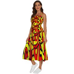 Sleeveless Shoulder Straps Boho Dress 