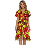 RBY 127 Women s Kimono Wrap Satin Dress