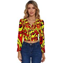 Long Sleeve V-Neck Top 