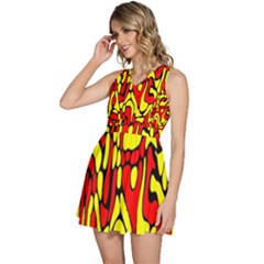 Sleeveless High Waist Mini Dress 