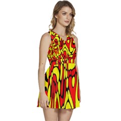 Sleeveless High Waist Mini Dress 