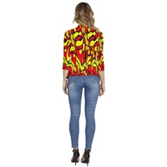 Women s 3/4 Sleeve Ruffle Edge Open Front Jacket 