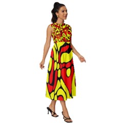 Sleeveless Round Neck Midi Dress 